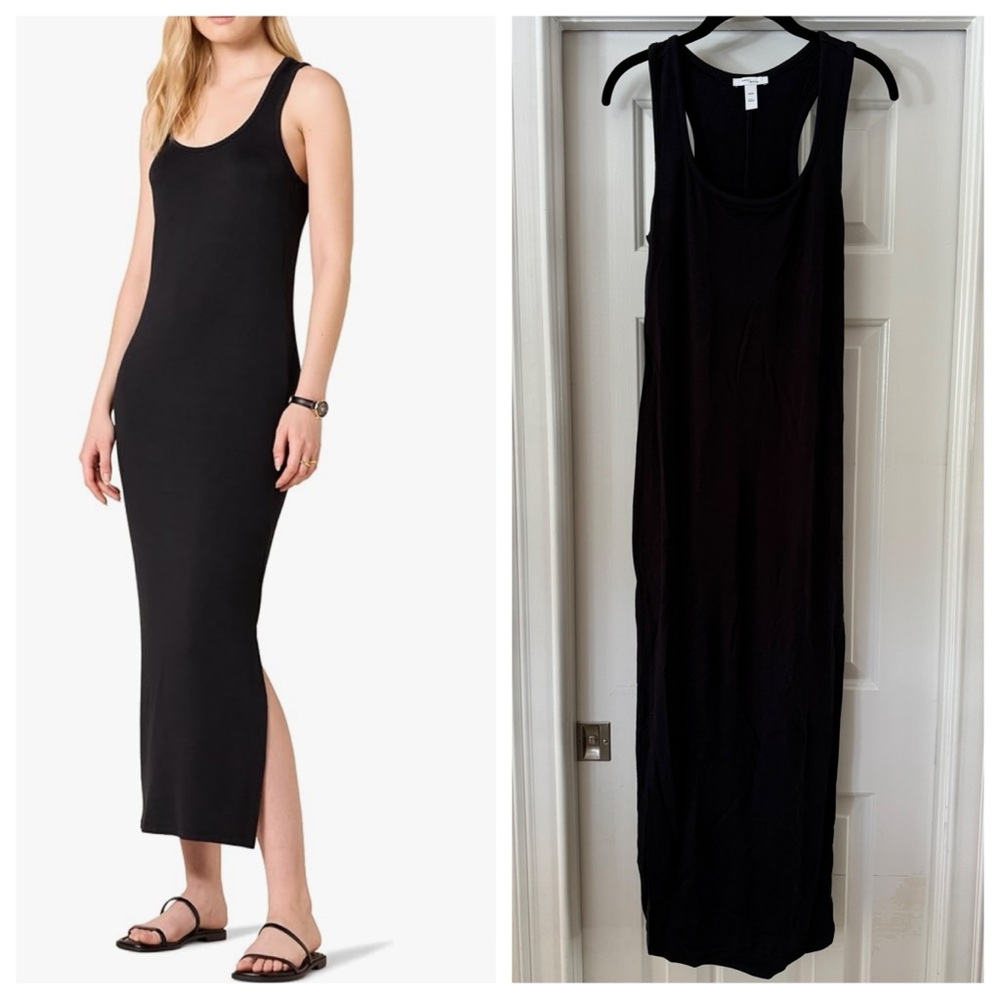 NWOT Amazon Essentials Daily Ritual Supersoft Terry Racerback Maxi Dress, Black
